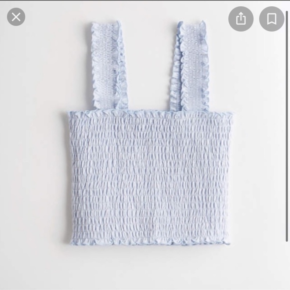 Hollister smocked top